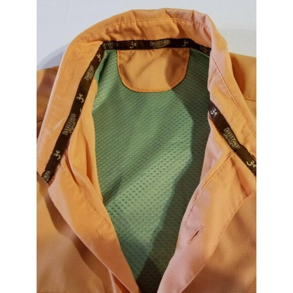 Three Forks Ranch Performance Fishing Shirt Orange XL Long Sleeve Mens - Picture 4 of 7